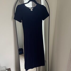 Navy Blue Fitted Dress